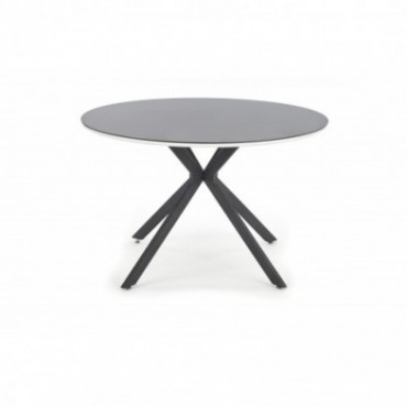 AVELAR blat - czarny / biały, stelaż - czarny 