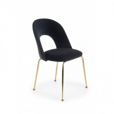 K385 krzesło czarny / złoty 