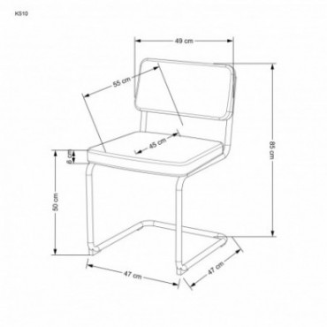 K510 krzesło ciemny zielony 