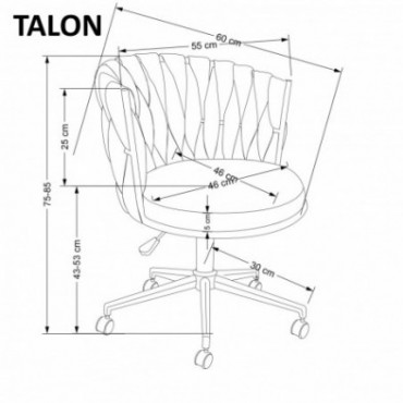 TALON fotel gabinetowy jasny beżowy 