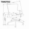 TIMOTEO fotel gabinetowy ciemny zielony 