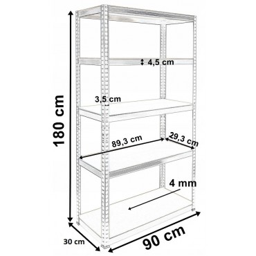   REGAŁ MAGAZYNOWY METALOWY G9030 