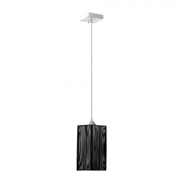  Atana Lampa Wisząca 1xE27 60W Chrom/Czarny 