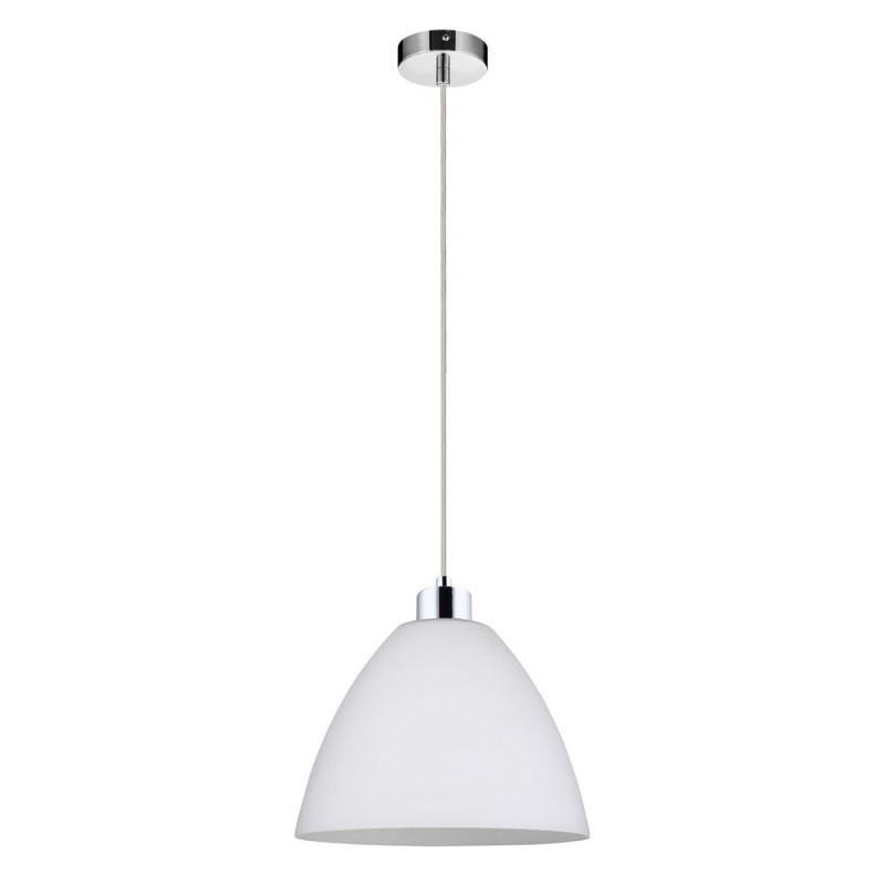  Globe Lampa Wisząca 1xE27 Max.60W Chrom/Biały 