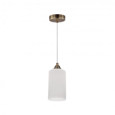  M&M Lampa Wisząca 1xE27 60W Patyna/Transparentny/Biały 