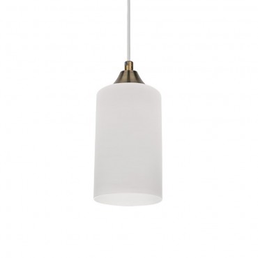  M&M Lampa Wisząca 1xE27 60W Patyna/Transparentny/Biały 