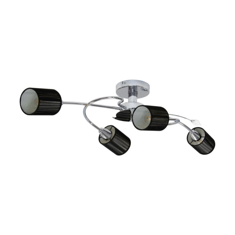  Marbella Lampa Sufitowa 4xE14 Max.9W Chrom/Czarny 