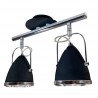  Oliver Lampa Sufitowa Incl. 2xGU10 LED 5,5W Czarny/Chrom 