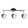  Oliver Lampa Sufitowa Incl. 3xGU10 LED 5,5W Czarny/Chrom 