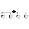  Oliver Lampa Sufitowa Incl. 4xGU10 LED 5,5W Czarny/Chrom 