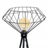  Raquelle Lampa Podłogowa 1xE27 40W Czarny/Czarny 