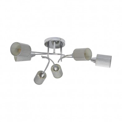  Ripoli Lampa Sufiitowa  6xE14 Max.9W Srebrny/Chrom 