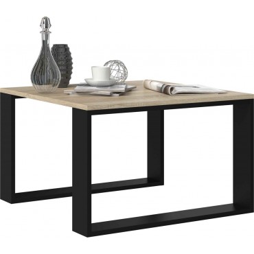  STOLIK KAWOWY ŁAWA LOFT MODERN MINI DĄB SONOMA CZERŃ 