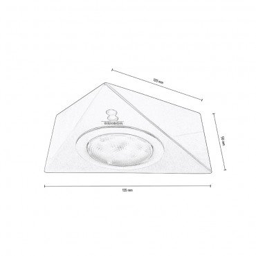  Trigon Zestaw Opraw Podszafkowych 2xLED 24V Satyna 