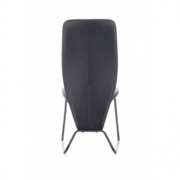 K300 krzesło tył - czarny, przód - popiel, stelaż - super grey 