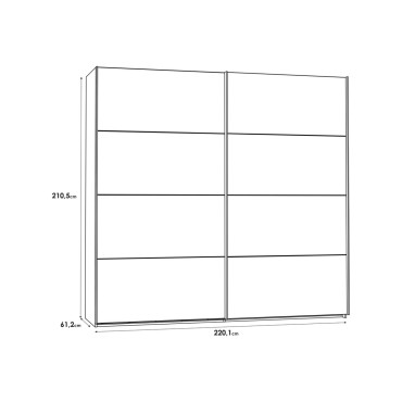 Szafa przesuwna Ricciano 220 cm