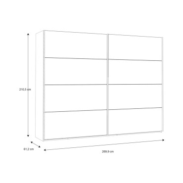 Szafa przesuwna Ricciano 270 cm