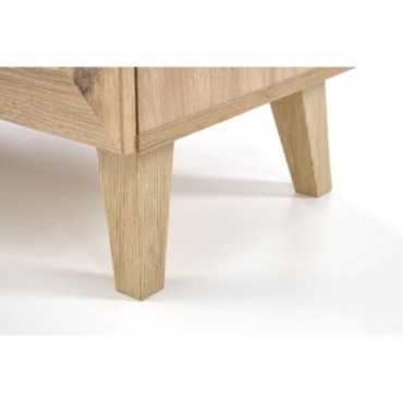 BORNEO KM-2 komoda dąb artisan/czarny 