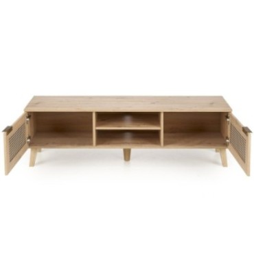 BORNEO RTV-1 stolik RTV dąb artisan/czarny 