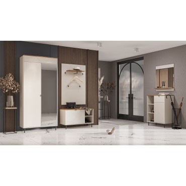 Panel EVO przedpokojowy 80 kaszmir / dąb castello