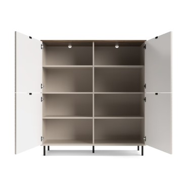 Regał EVO 4d kaszmir / dąb castello