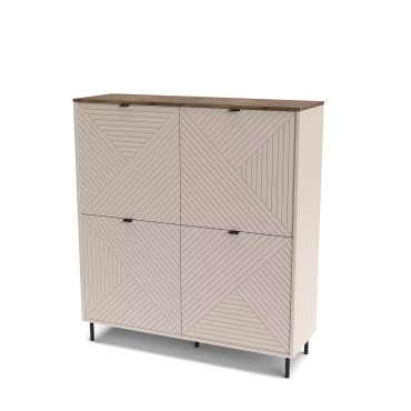 Regał EVO 4d kaszmir / dąb castello