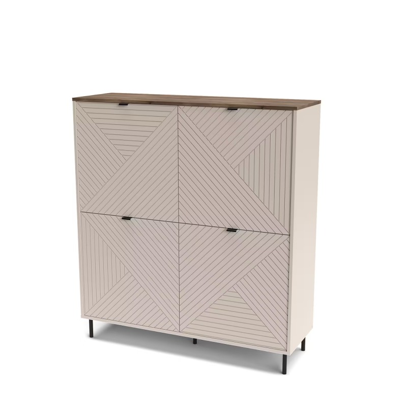 Regał EVO 4d kaszmir / dąb castello