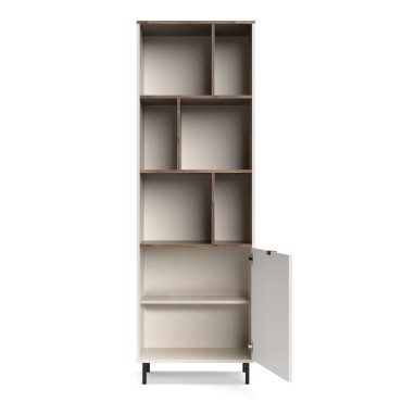 Regał otwarty EVO 1d kaszmir / dąb castello