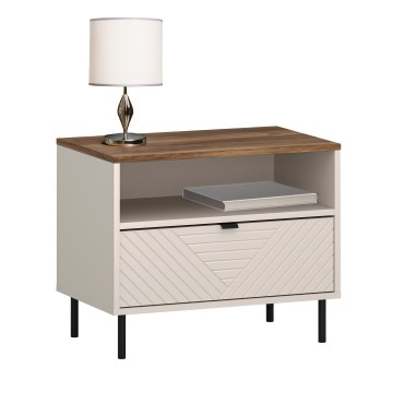 Szafka nocna EVO 1s kaszmir / dąb castello