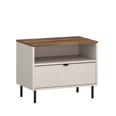 Szafka nocna EVO 1s kaszmir / dąb castello