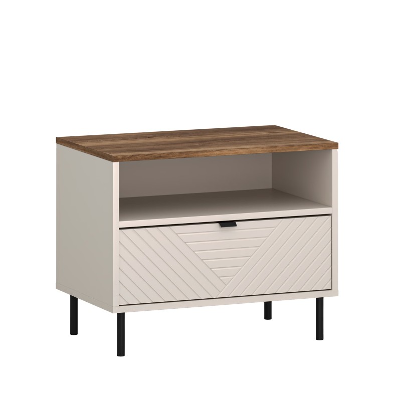 Szafka nocna EVO 1s kaszmir / dąb castello