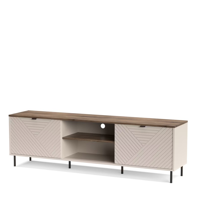 Szafka RTV EVO 2d/180 kaszmir / dąb castello