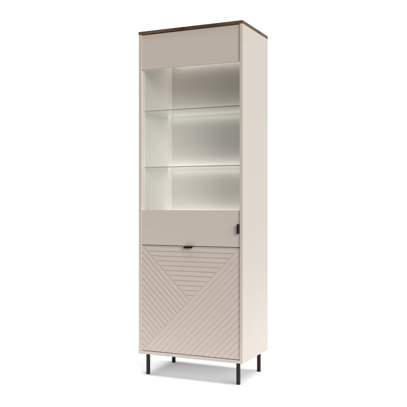 Witryna EVO 1d1w kaszmir / dąb castello