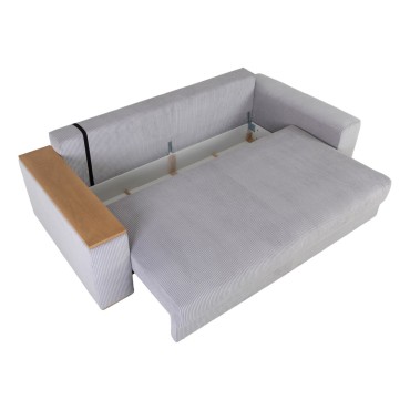 Sofa Peter sztruksowa szara