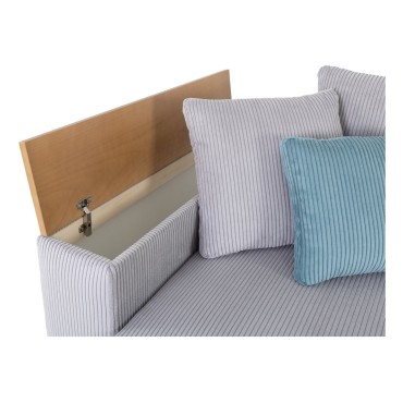 Sofa Peter sztruksowa szara