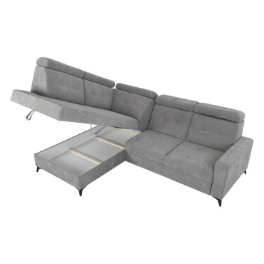 Narożnik Amado Lewy Szary