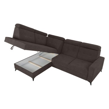 Narożnik Amado Lewy Brązowy