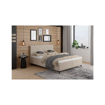 Łóżko kontynentalne Confi 160x200 z pojemnikiem