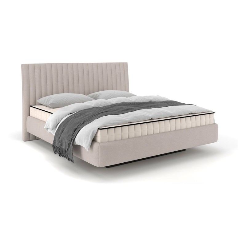 Łóżko tapicerowane Pedro 180x200 z pojemnikiem beżowe