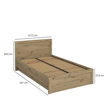 system AYSON łoże 120 z pojemnikiem dąb artisan