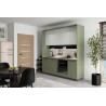 Komplet kuchenny Milino Small 210 cm zielona z blatem