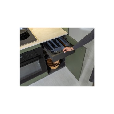 Komplet kuchenny Milino Small 210 cm zielona z blatem