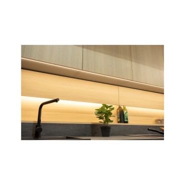 Komplet kuchenny Milino Small 210 cm biały/dąb z blatem