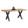 Stół drewniany Mira 180x90/77 mango/czarny