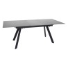 Stół rozkładany Planet 160-200x90 czarny/antacyt