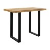 Stół barowy drewniany Country 140x80 dąb/czarny