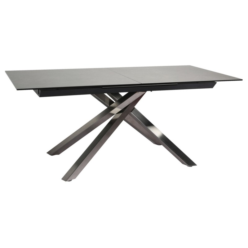 Stół rozkładany 180-240/90 ciemnoszary z porcelanowym blatem