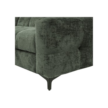 Narożnik prawostronny Leno szenilowy zielony