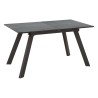 Stół rozkładany Heiko 140-180x80 szaro-czarny