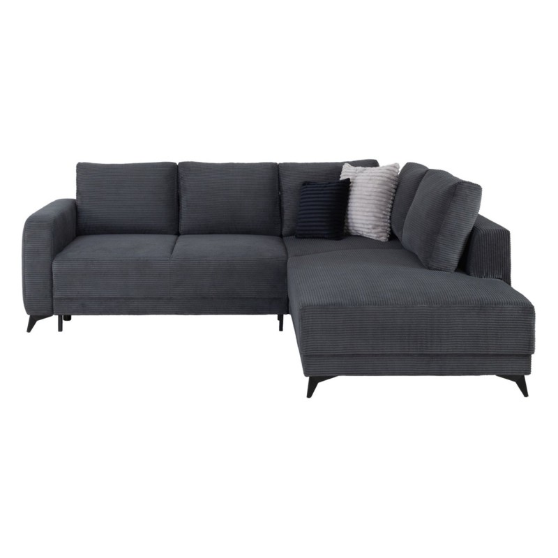 Narożnik prawostronny Martinez sztruksowy ciemny szary